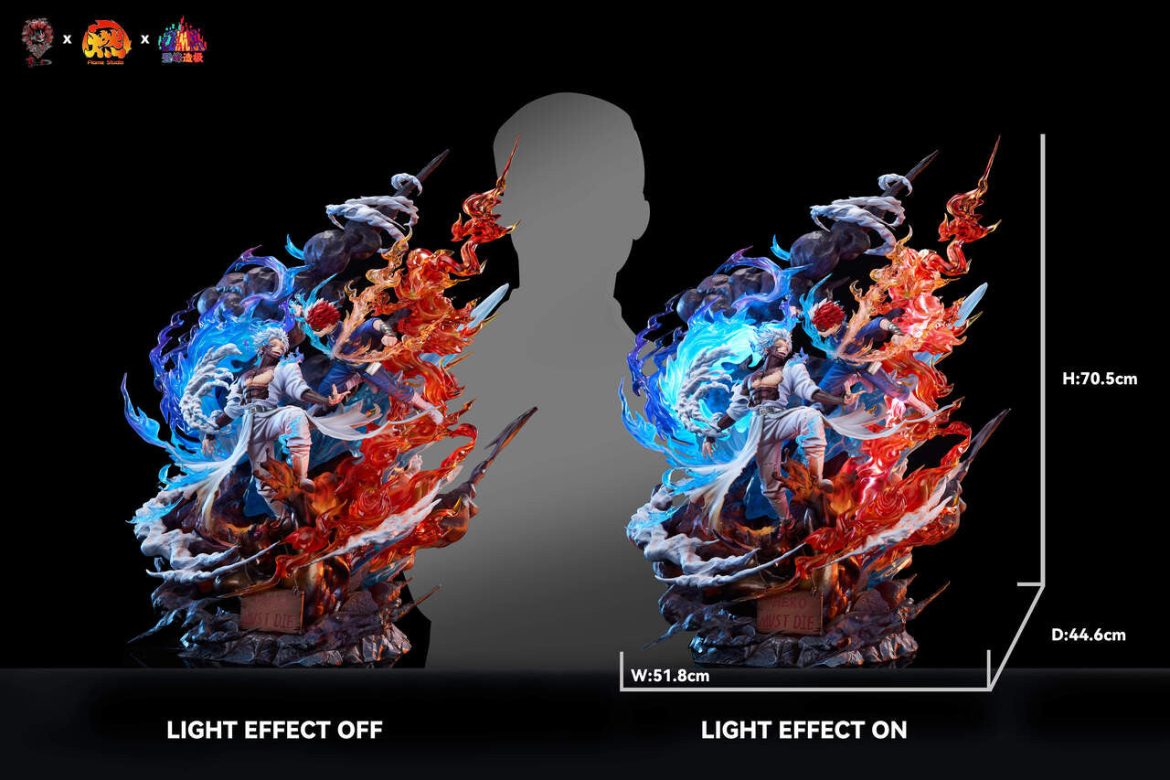 My Hero Academia - Dabi vs. Todoroki | 1:6 Resin Statue | by Weare A Design Studio