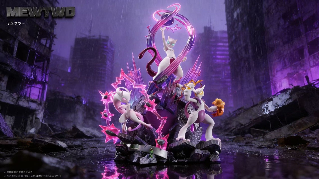 Pokemon - Mewtwo Group | 1:20 Resin Statue | by JP Studio