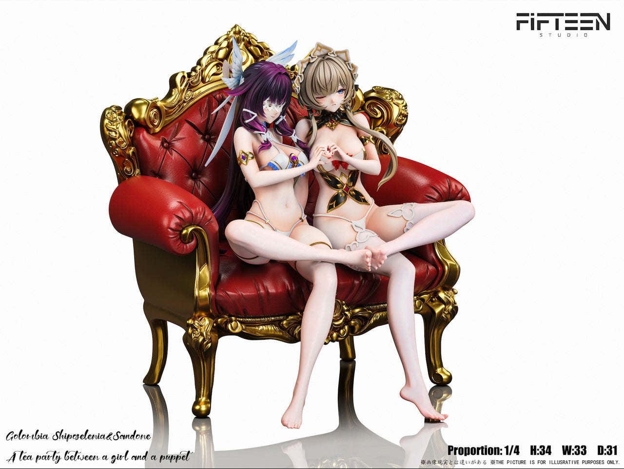 Genshin Impact - Sandrone & Columbina | 1:4 Resin Statue | by Fifteen Studio
