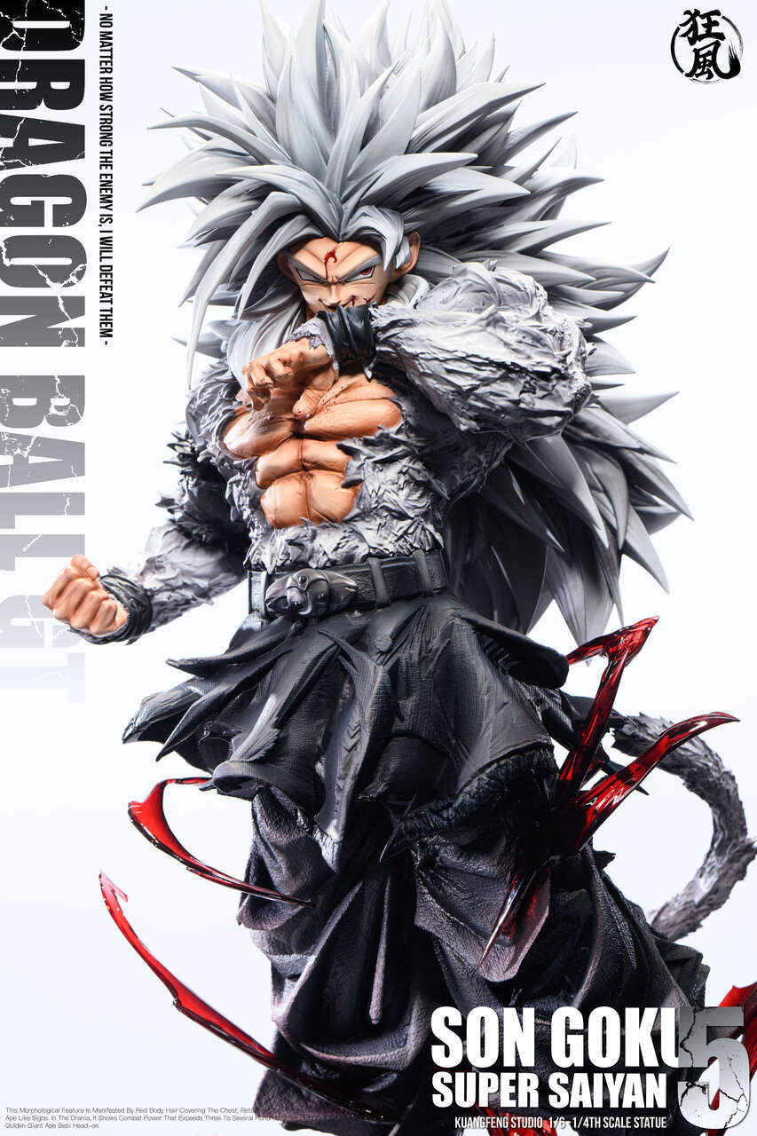 Dragon Ball - SS4 & SS5 Goku | 1:6/1:4 Resin Statue | by Kuang Feng Studio
