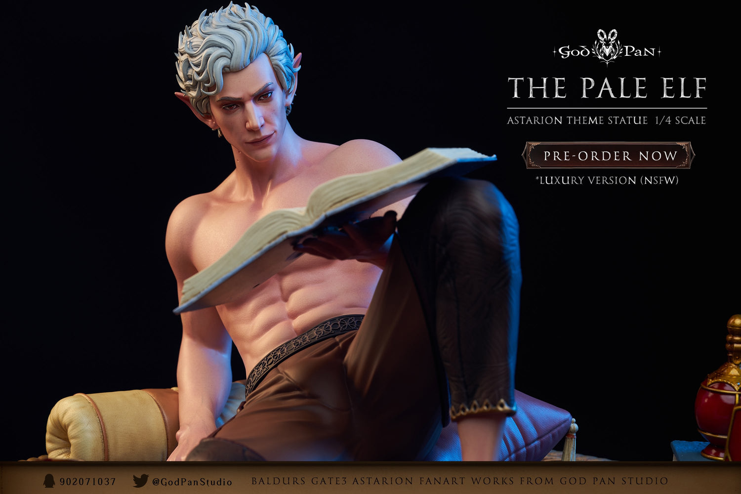 Baldur's Gate 3 - Astarion | 1:4 Resin Statue | von God Pan Studio