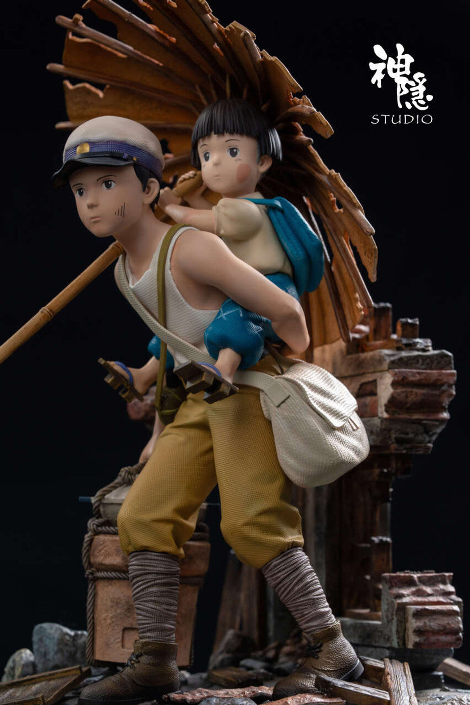 Grave of the Fireflies - Seita & Setsuko | Resin Statue | by ShenYin Studio