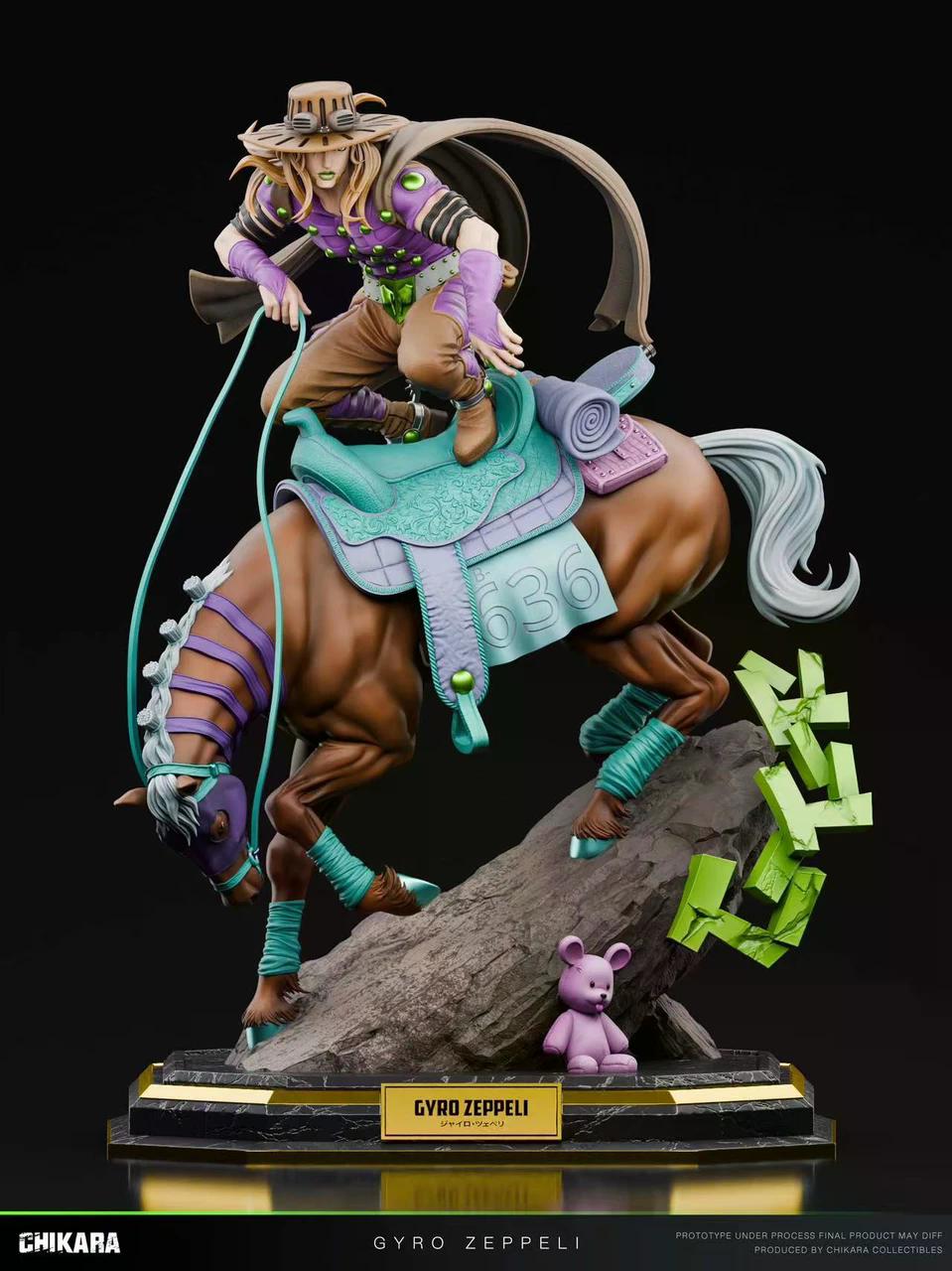 JoJo’s Bizarre Adventure - Gyro Zeppeli | 1:4 Resin Statue | by Chikara Studio