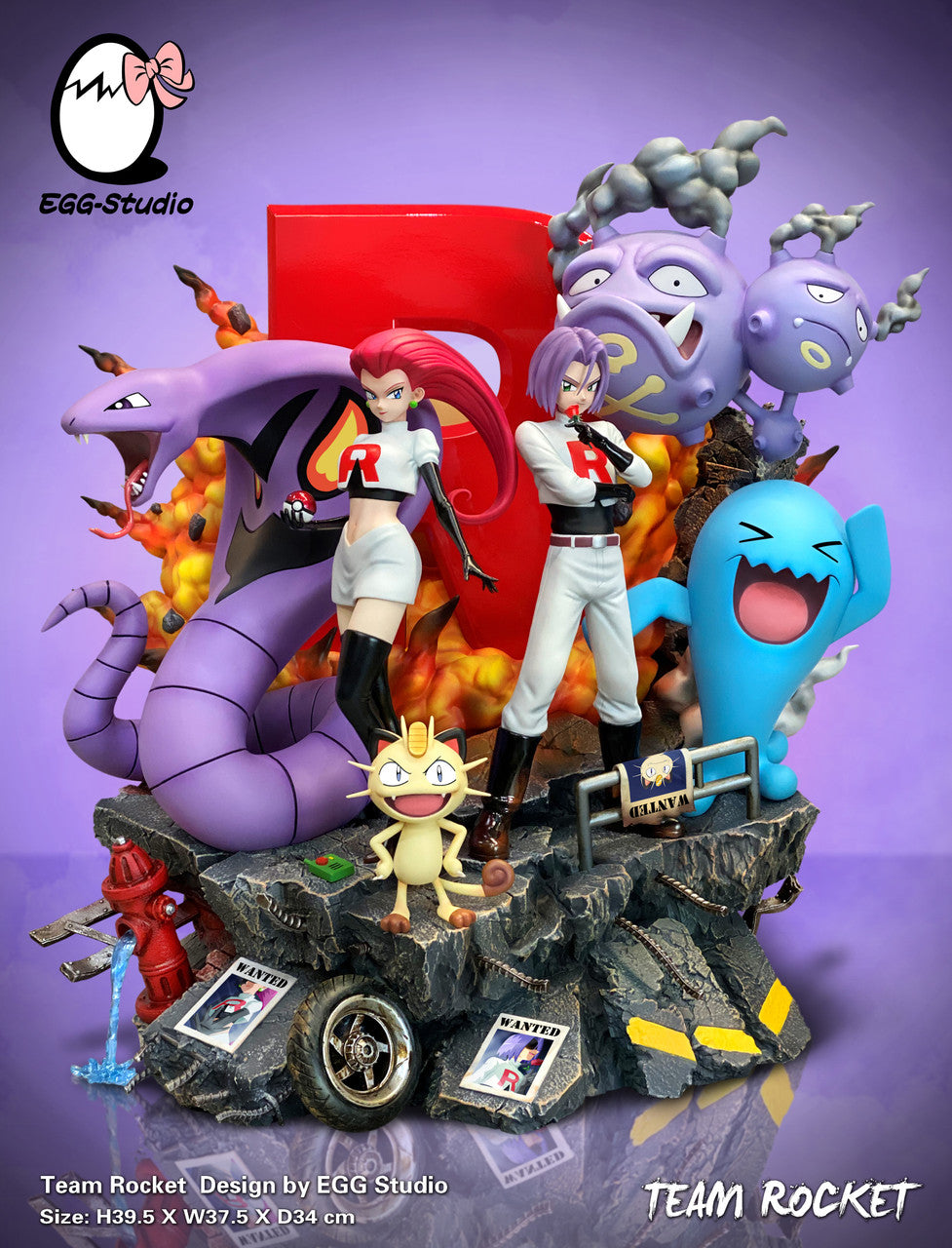 Pokemon Team Rocket Resin Statue by EGG Studio - Main Image