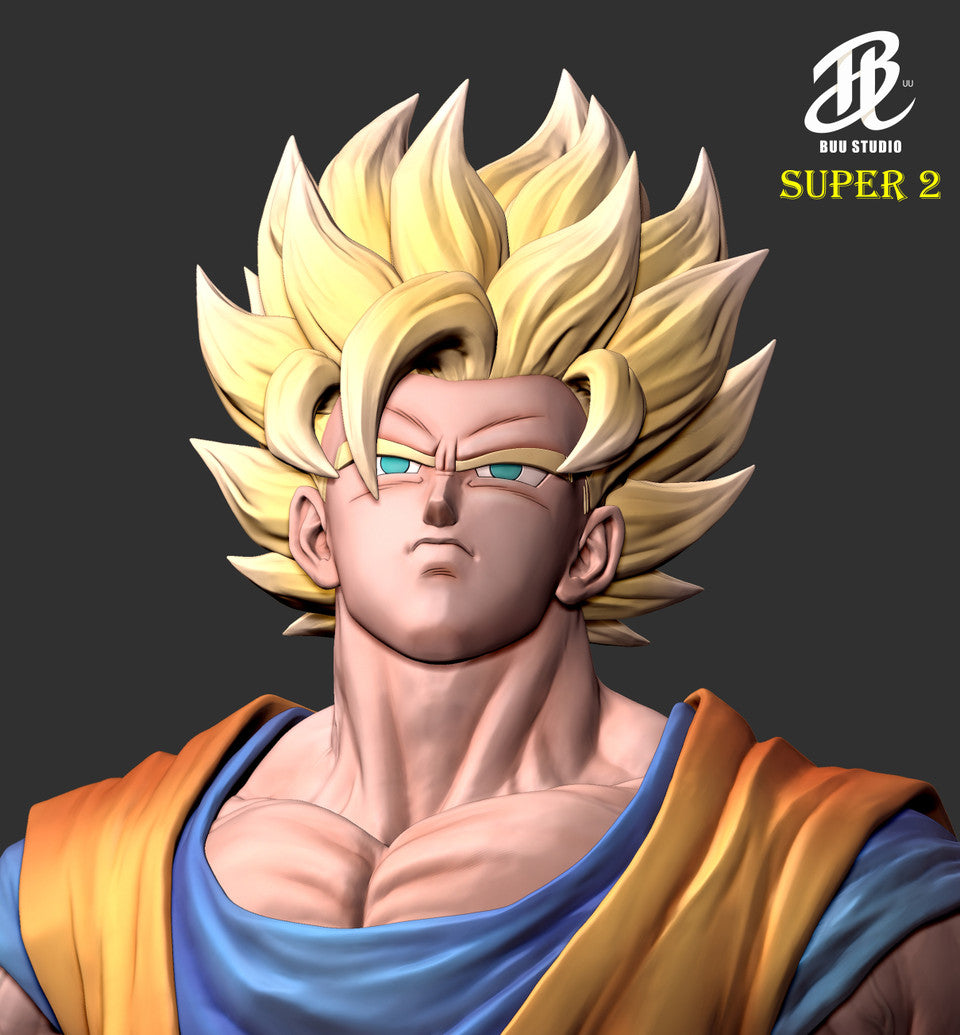 Dragon Ball Z - SSJ2 Goku | 1:6/1:4 Resin Statue | by Buu Studio