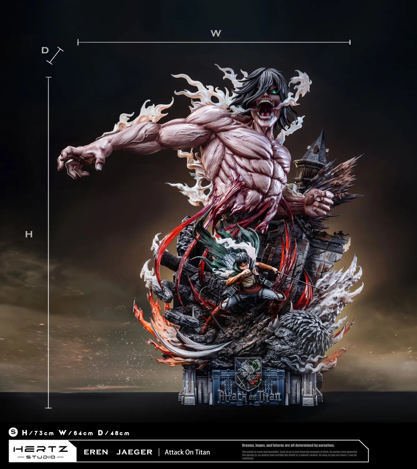 Attack on Titan - Eren Yeager | 1:6 Resin Statue | by Hertz Studio