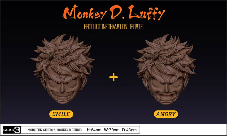 One Piece - Gear 3 Luffy | Resin Statue | by More Fun Studio×Monkey D. Studio