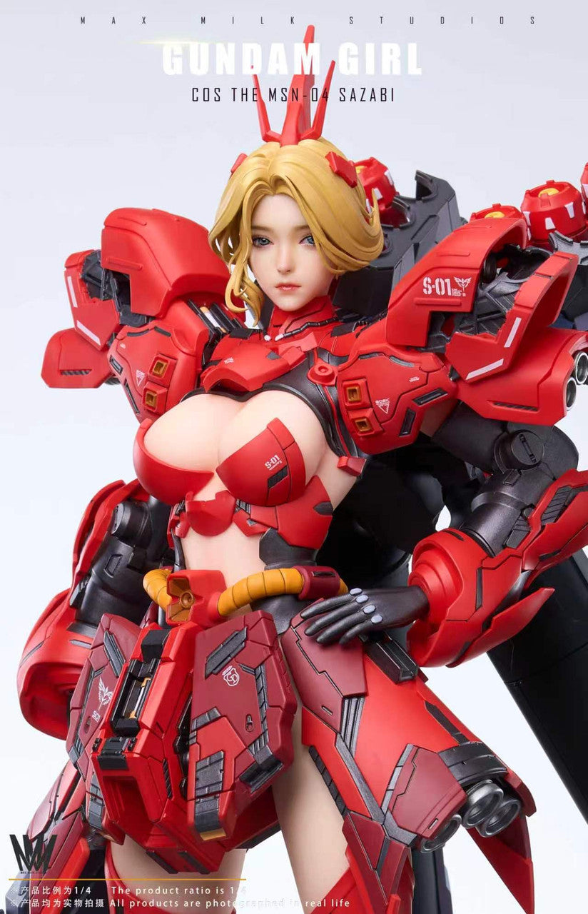Mobile Suit Gundam - Gundam Girl MSN-04 Sazabi | Resin Statue | by Max Milk Studio