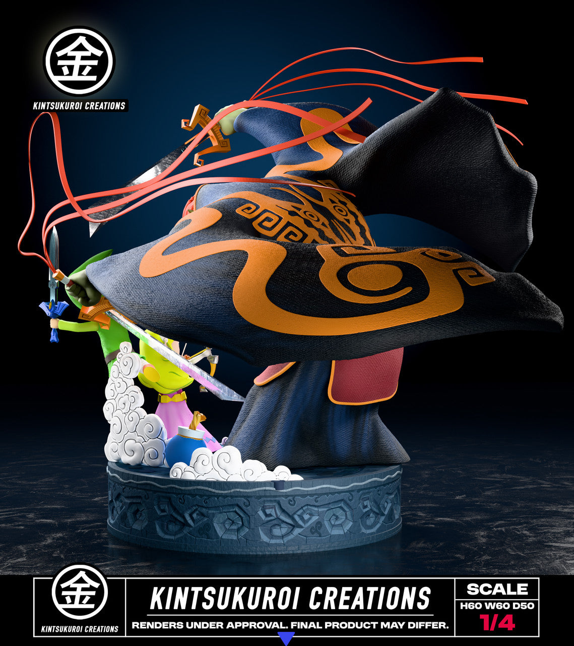 The Legend of Zelda - Wind Waker Final Battle Diorama | 1:6/1:4 Resin Statue | by Kistsukuroi Creations