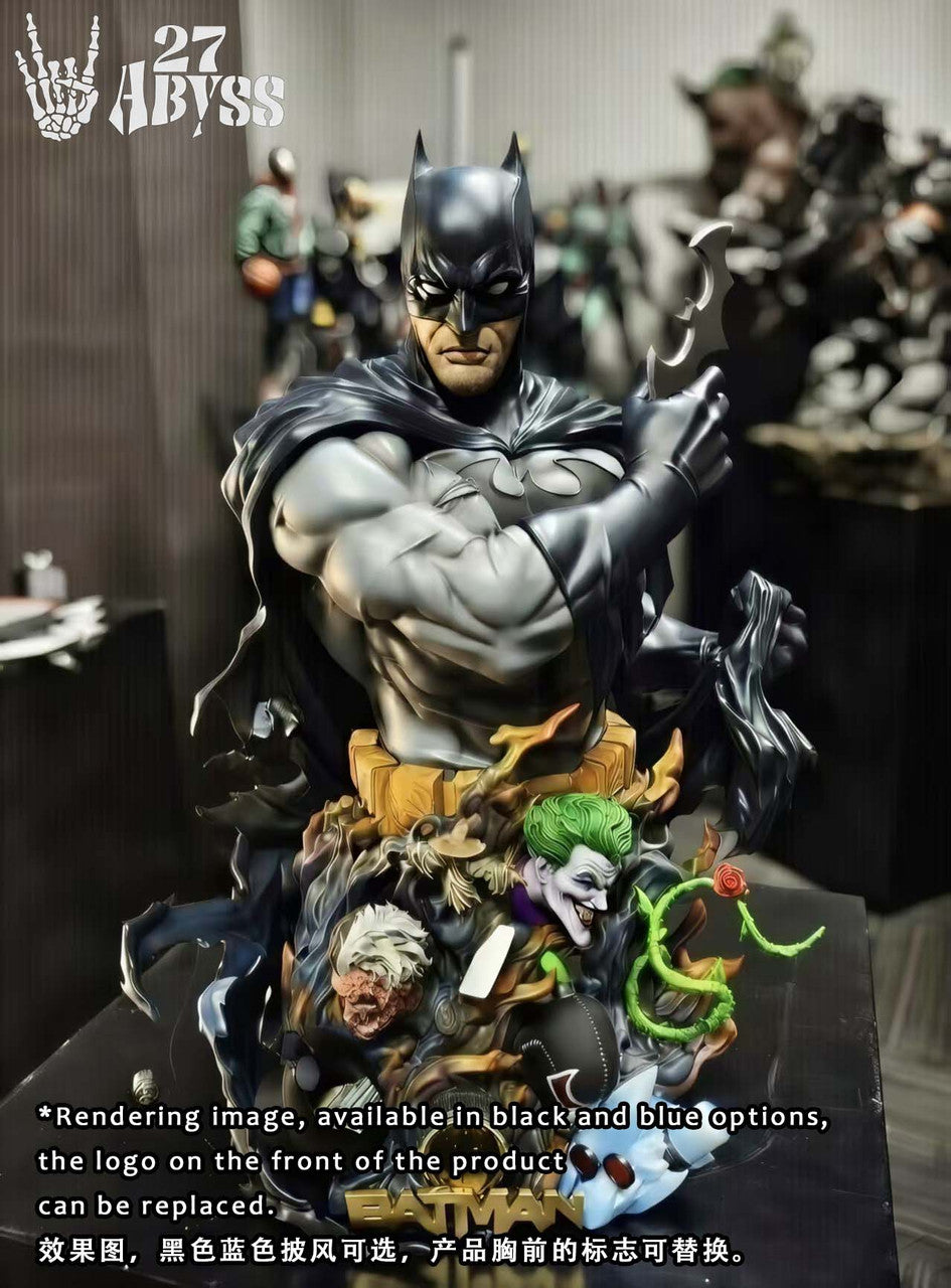 DC Comics - Batman Bust | 1:3/1:1 Resin Statue | by 27abyss Studio