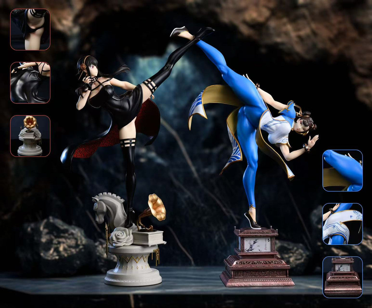 Street Fighter/Spy x Family - Chun Li & Yor Forger | 1:4 Resin Statue | by Xpic Studio