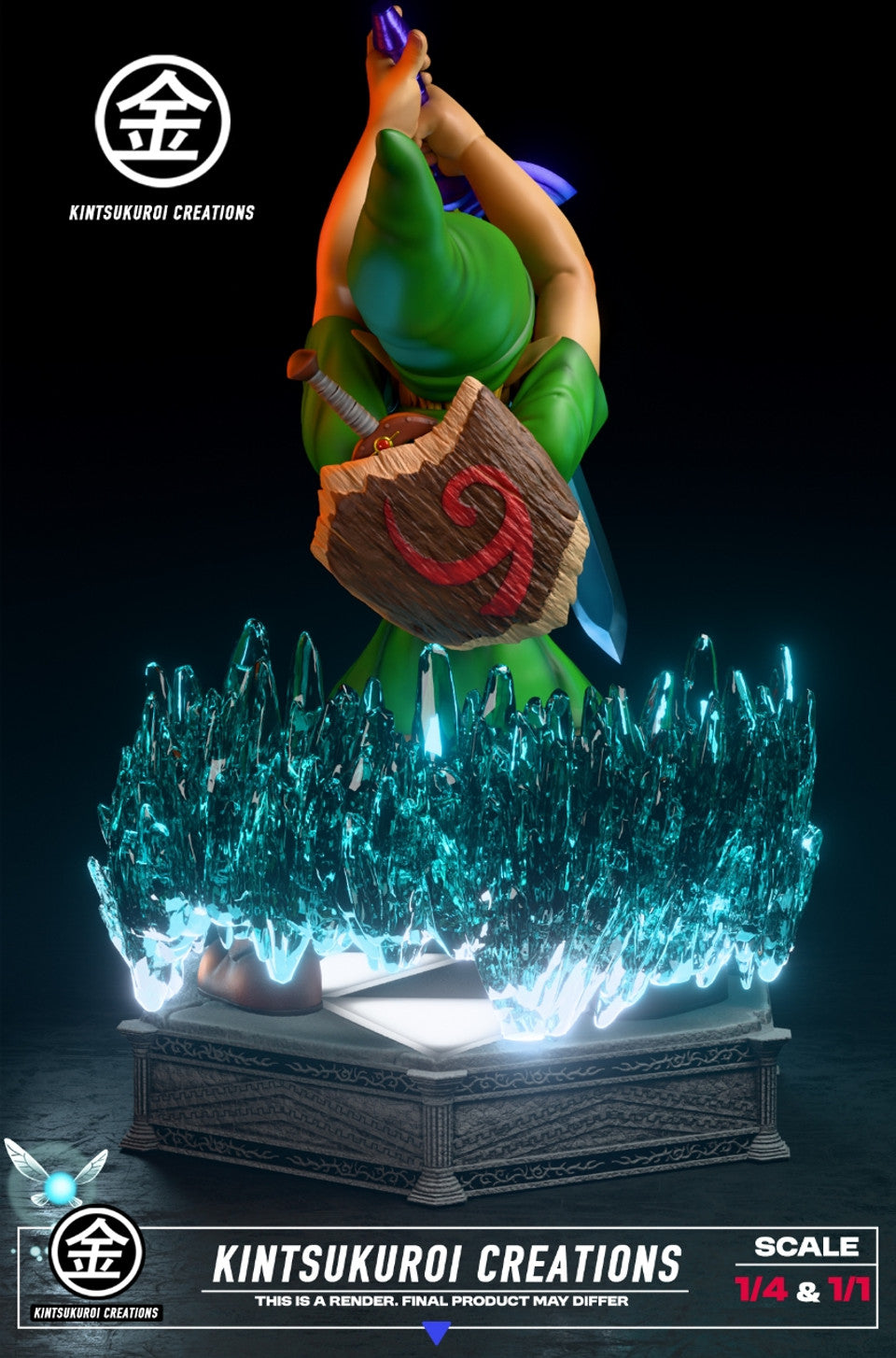 The Legend of Zelda - Young LINK Pulling Master Sword | 1:1/1:4 Resin Statue | by Kintsukuroi Creations