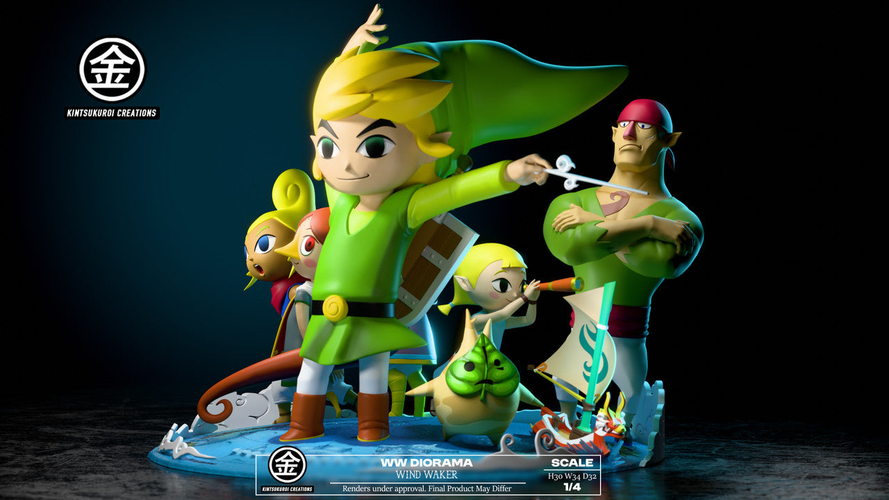 Legend of Zelda - Windwaker Diorama | 1:4 Resin Statue | von Kintsukuroi Creations Studio
