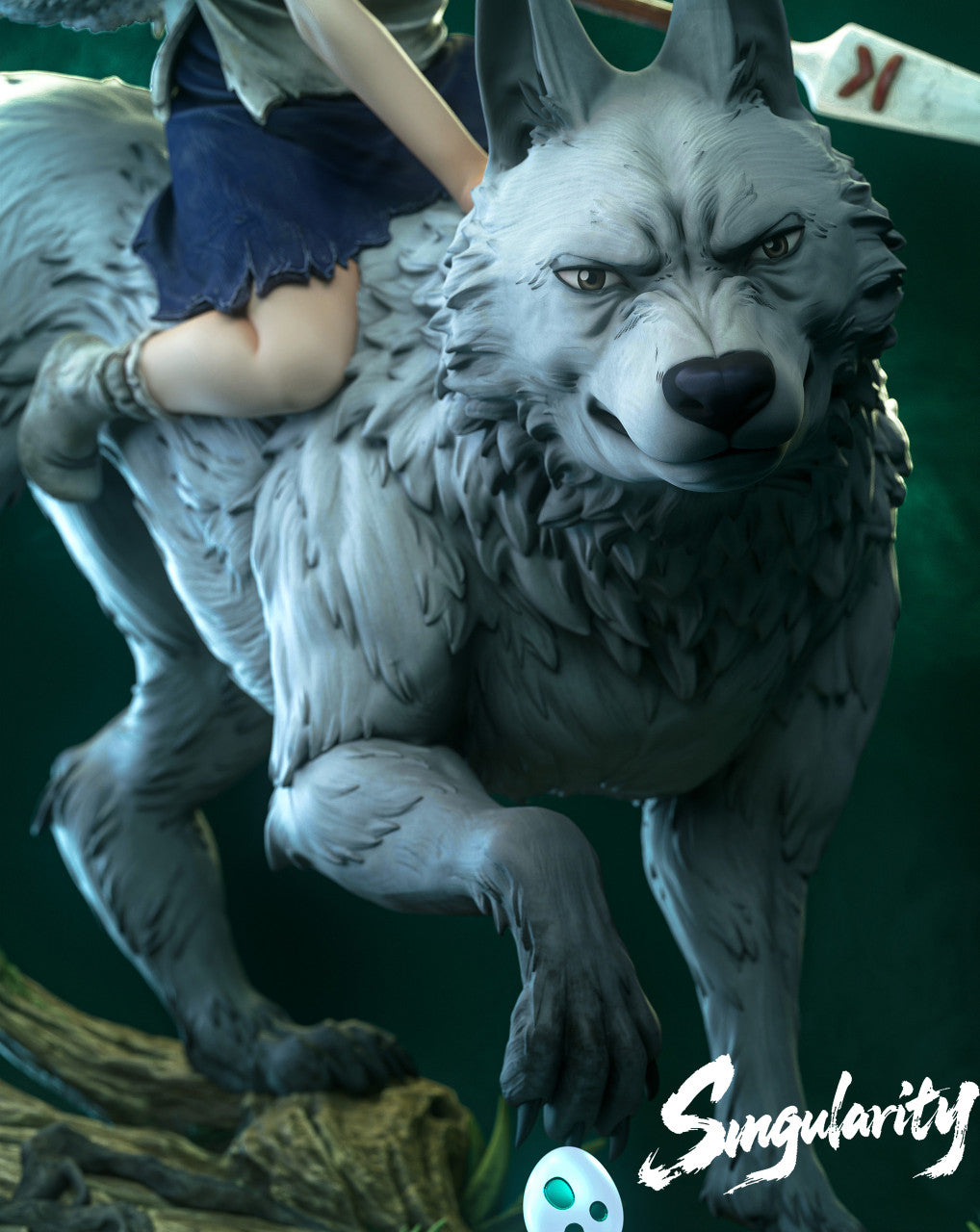 Princess Mononoke - Princess Mononoke San | 1:6 Resin Statue | by Singularity Studio