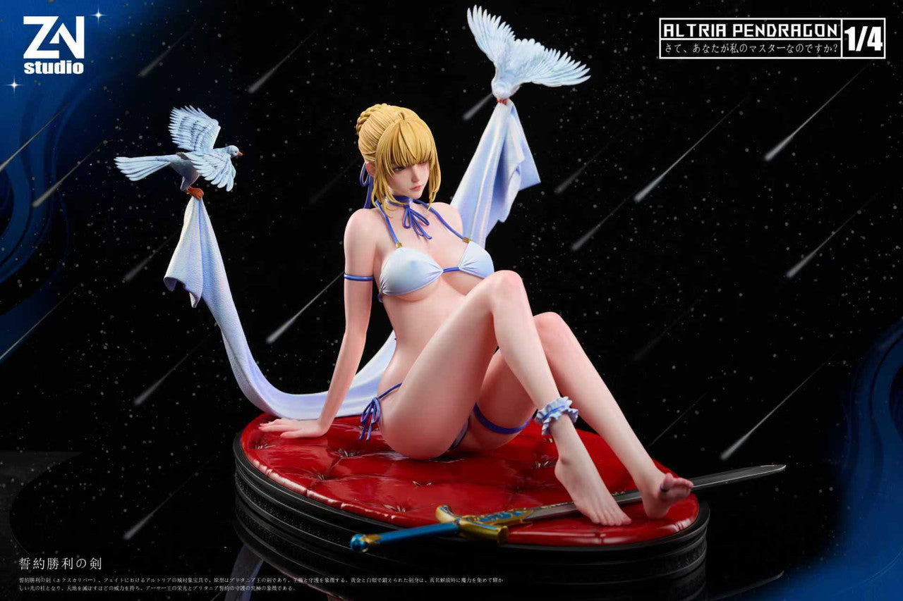 Fate Series - Altria Pendragon Saber | 1:4 Resin Statue | by ZH Studio