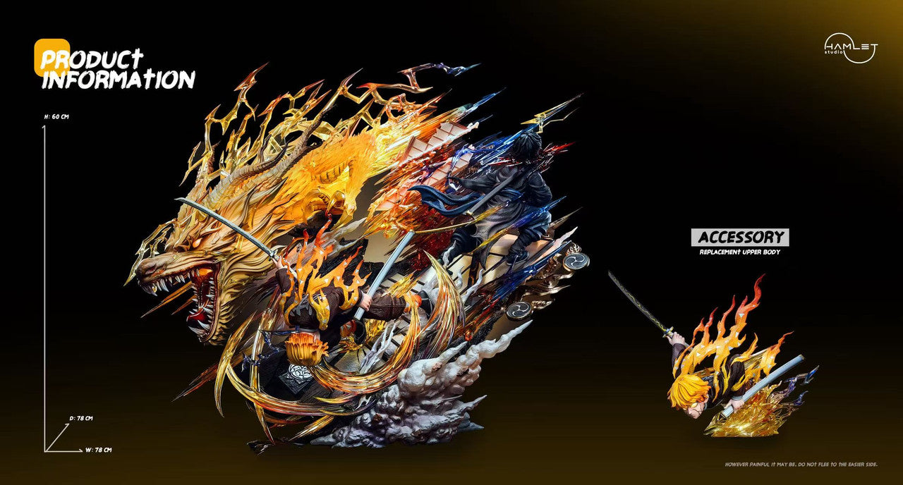 Demon Slayer - Flaming Thunder God Zenitsu Agatsuma | 1:5 Resin Statue | by Hamlet Studio