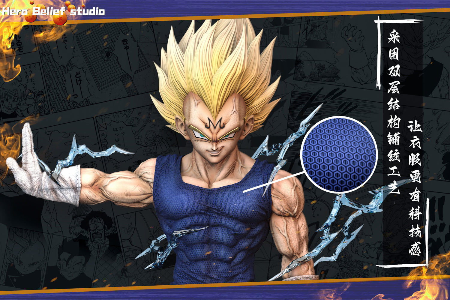 Dragon Ball - Majin Vegeta | 1:4 Resin Statue | by Hero Belief Studio