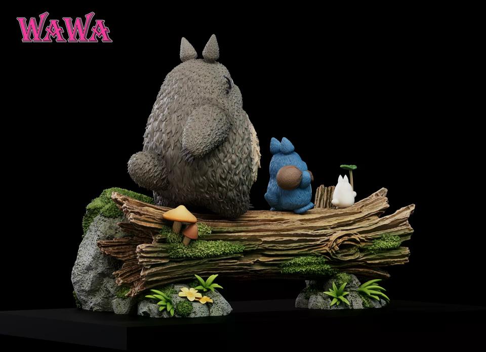 My Neighbor Totoro - Three Totoros | 1:2 Resin Statue | by WAWA Studio