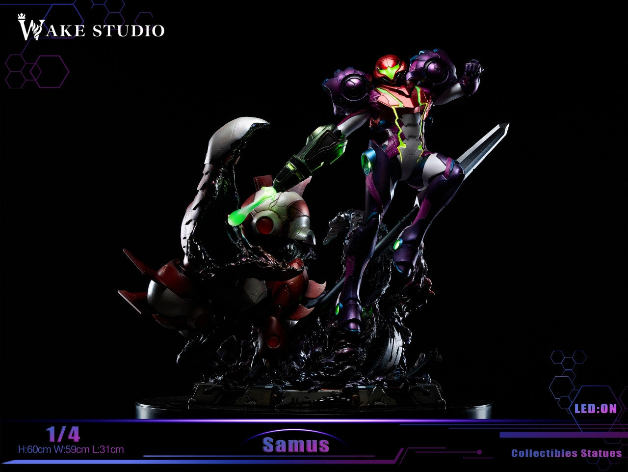 Metroid - Samus | 1:4 Resin Statue | by Wake Studio