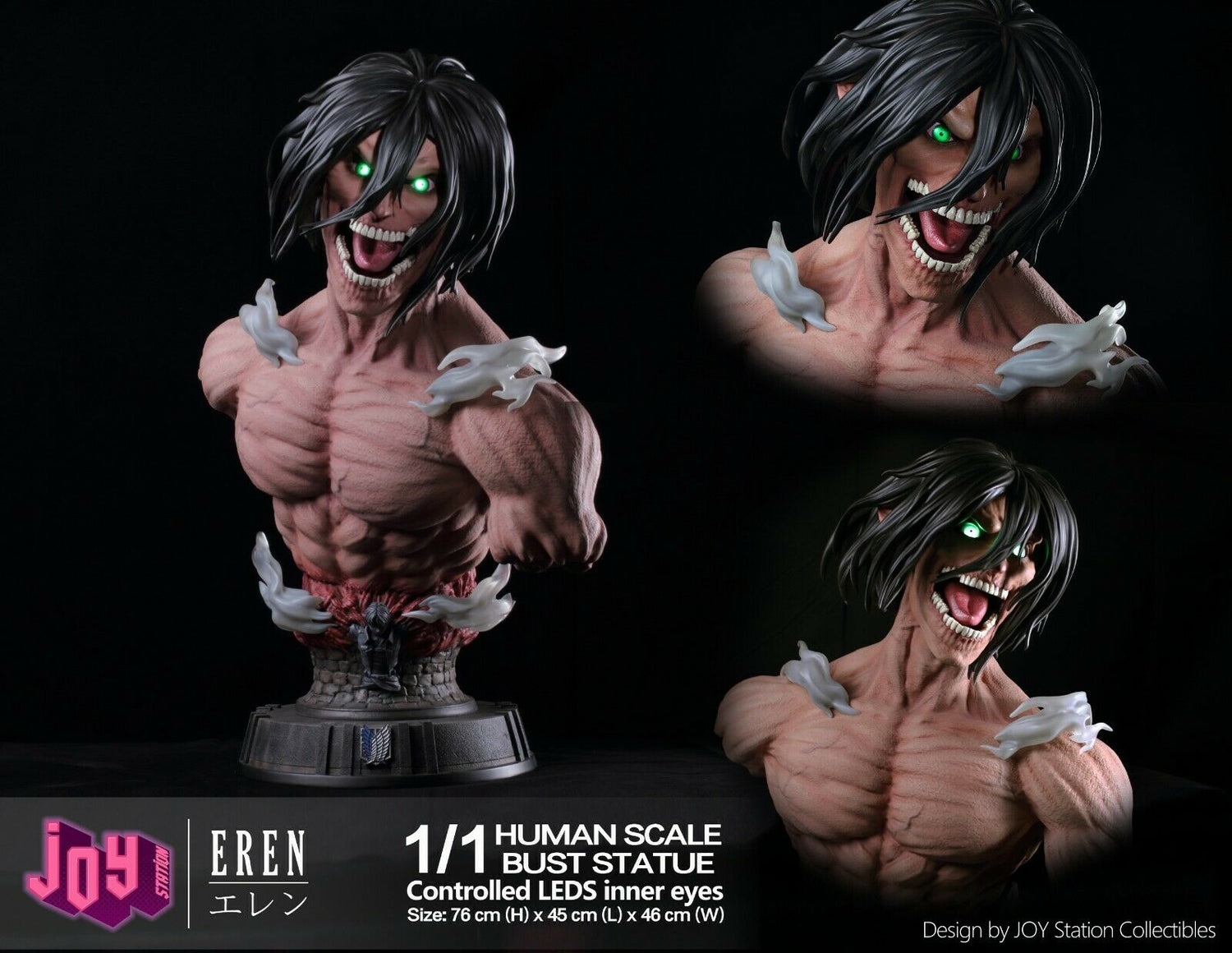 Attack on Titan - Eren Jaeger Titan | 1:1 Resin Bust | von JOY Station