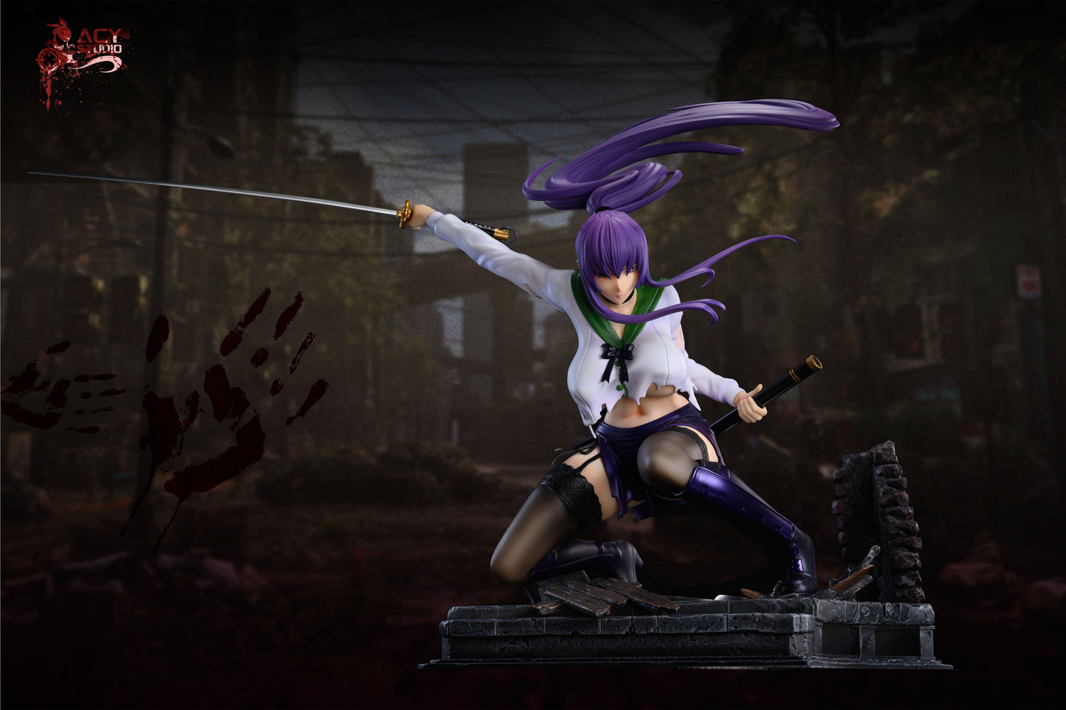 Highschool of the Dead - Busujima Saeko | 1:4 Resin Statue | von Acy Studio