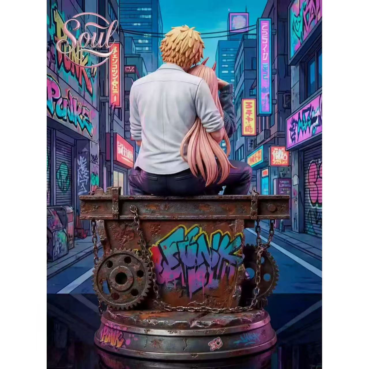 Chainsaw Man - Denji & Power | 1:6/1:4 Resin Statue | by Soul Studio