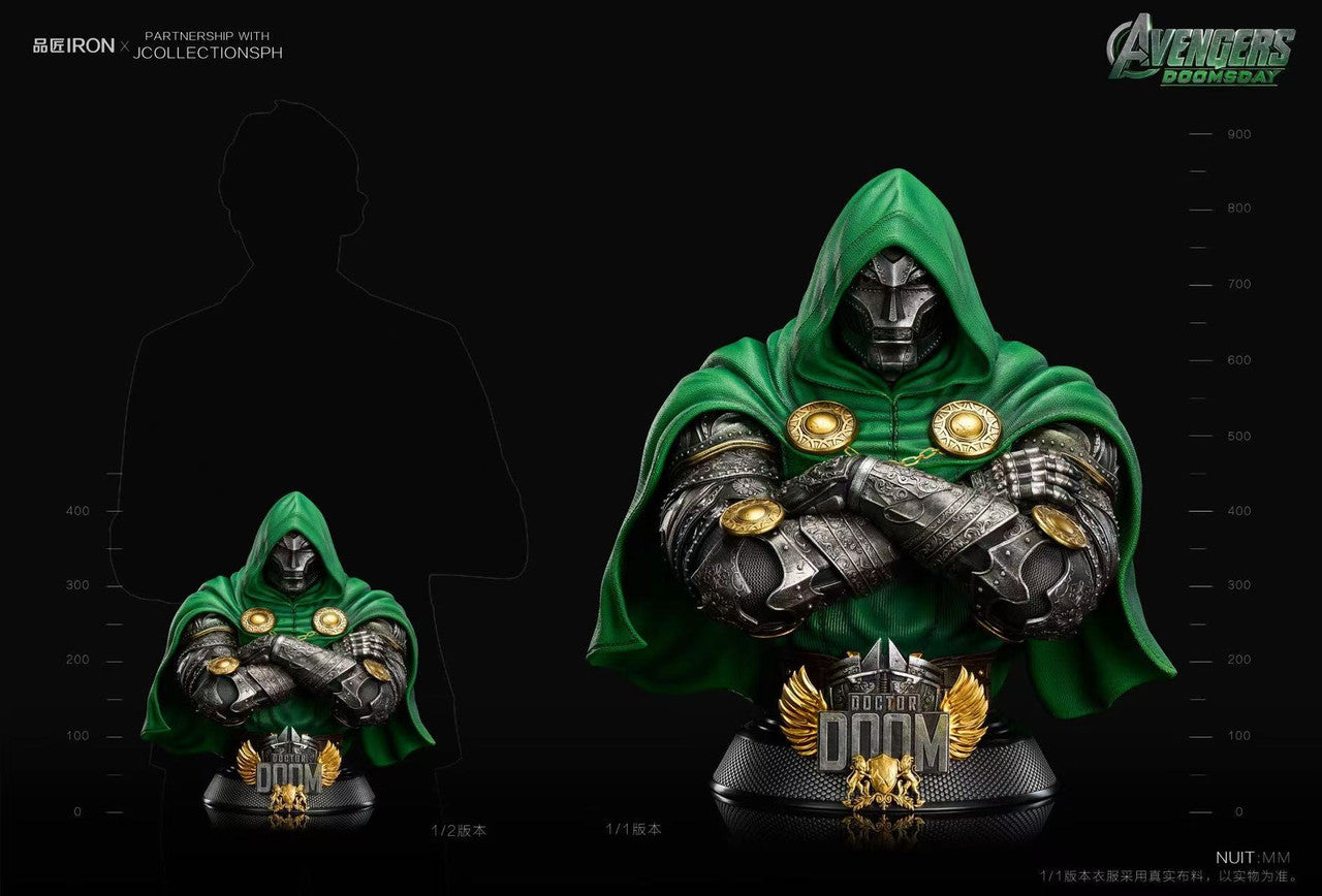 Marvel - Doctor Doom Bust | 1:2/1:1 Resin Statue | by Iron Studio
