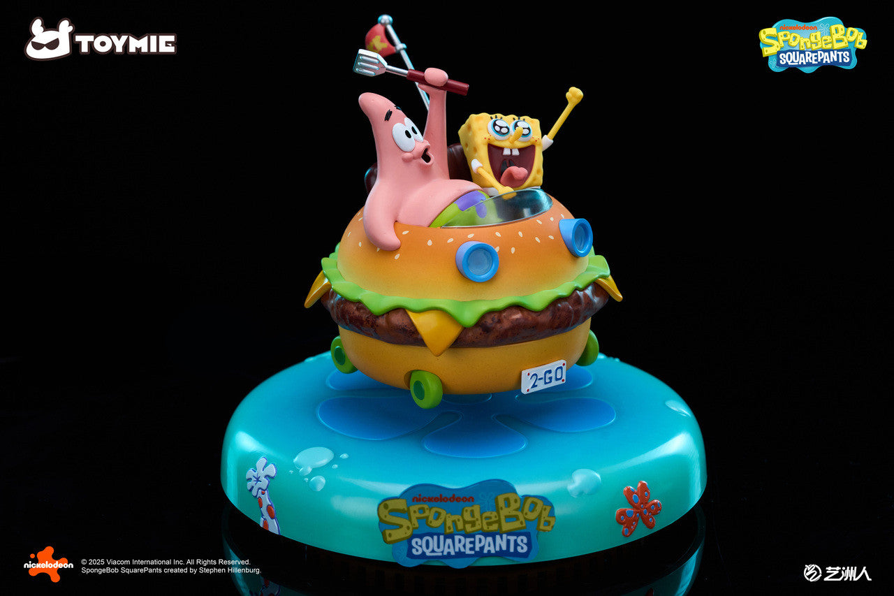SpongeBob SquarePants - Krabby patty Magnetic car | Resin Statue | by | Toymie Studio