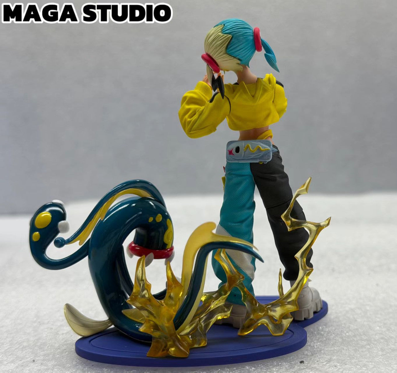 Pokémon - Canari & Eelektross | 1:20 Resin Statue | by Maga Studio