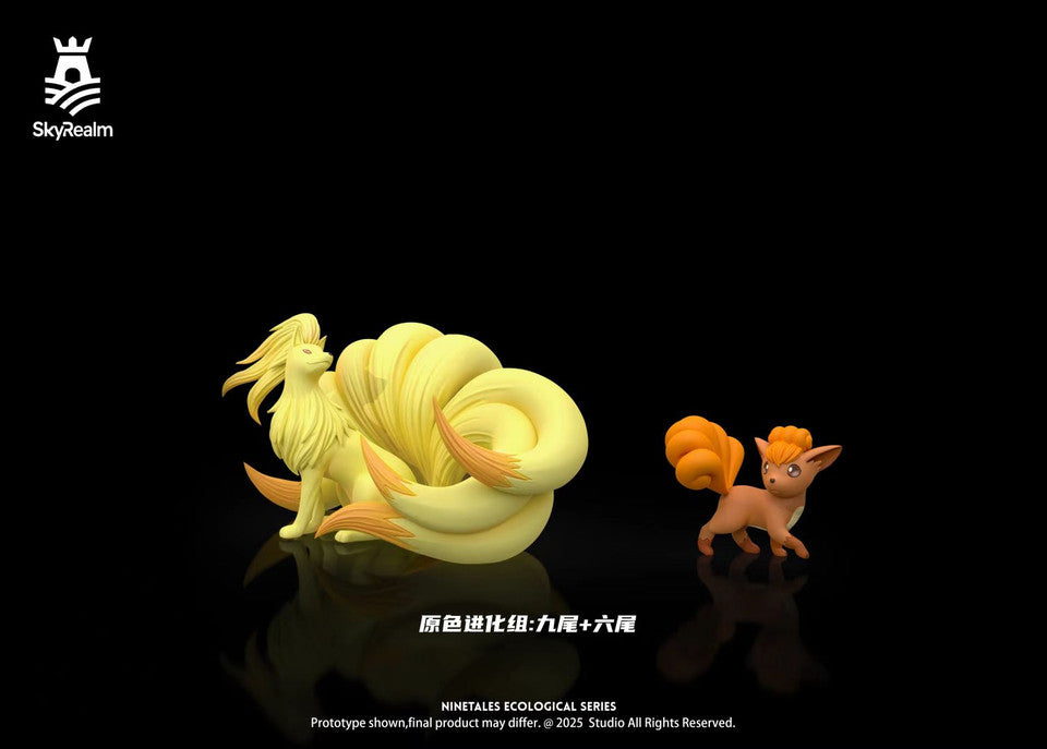Pokemon - Ninetales & Vulpix | 1:20 Resin Statue | by SkyRealm Studio