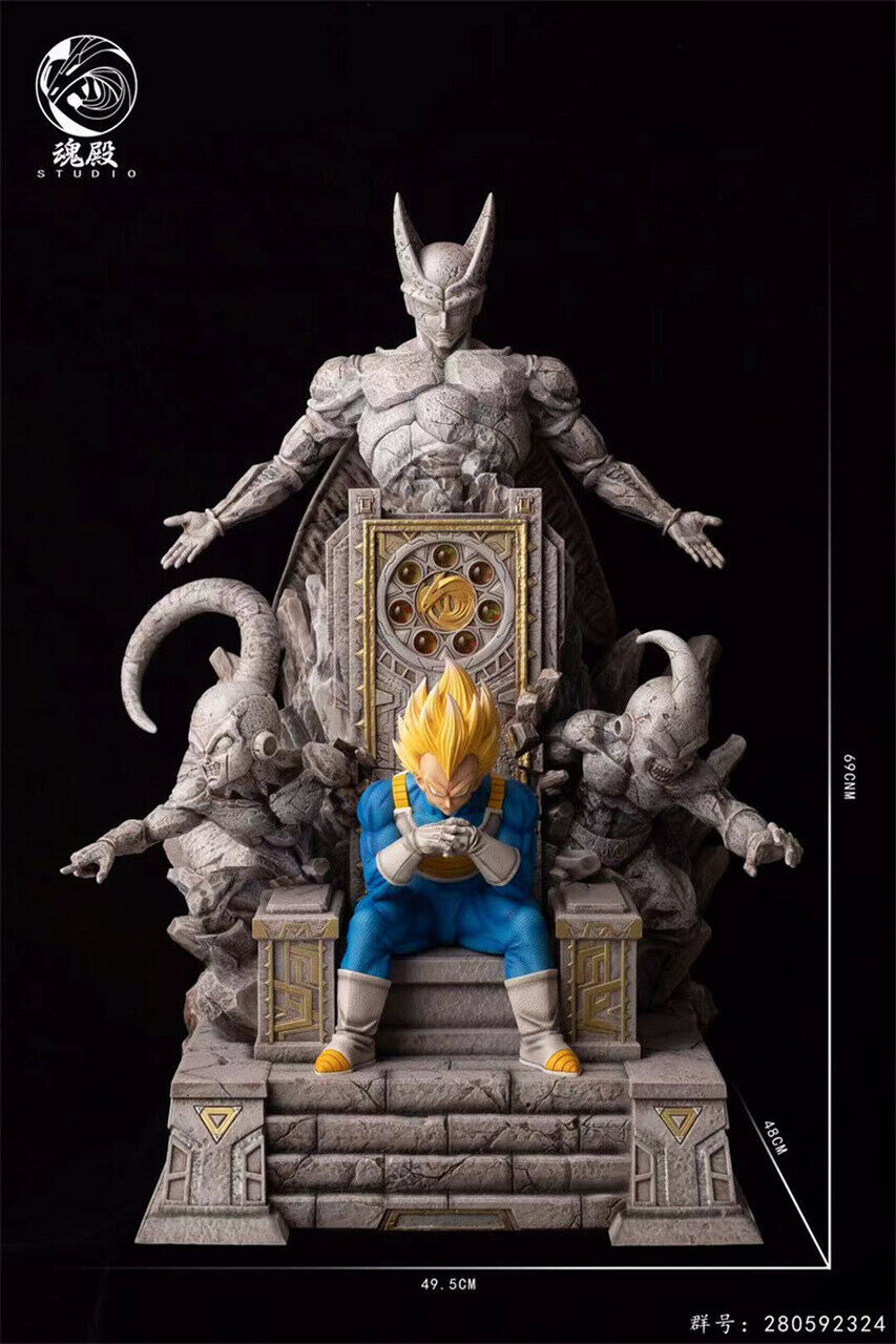 Dragon Ball Z - Vegeta on Throne | 1:4 Resin Statue | von HunDian Studio