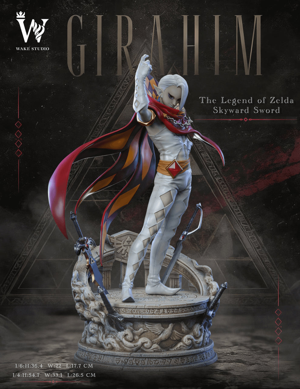 Legend of Zelda - Ghirahim | 1:6/1:4 Resin Statue | by Wake Studio