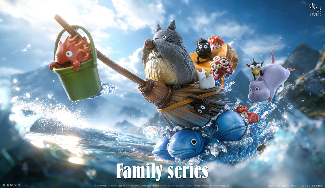 My Neighbor Totoro - Family Series Magic broomstick | Resin Statue | by WuYu Studio