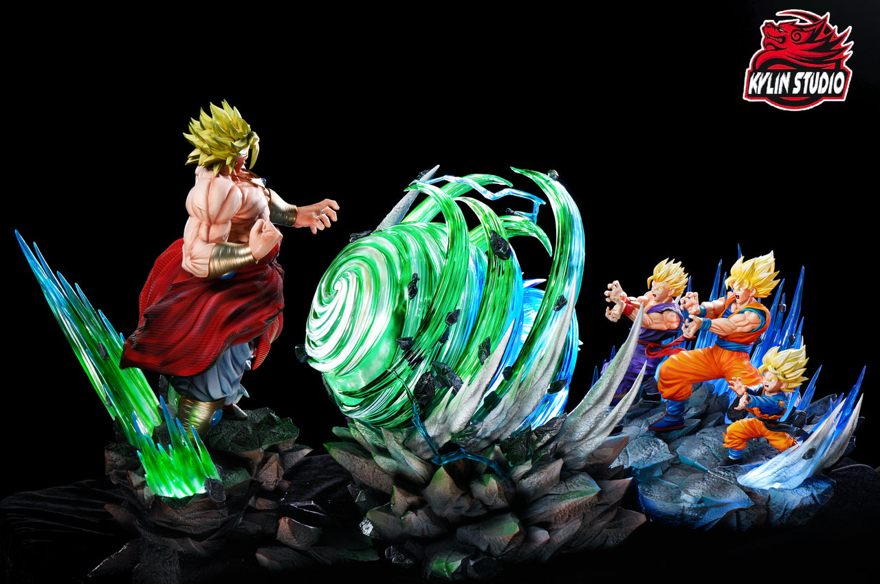 Dragon Ball - Broly VS Goku Gohan Goten | Resin Statue | by Kylin Studio