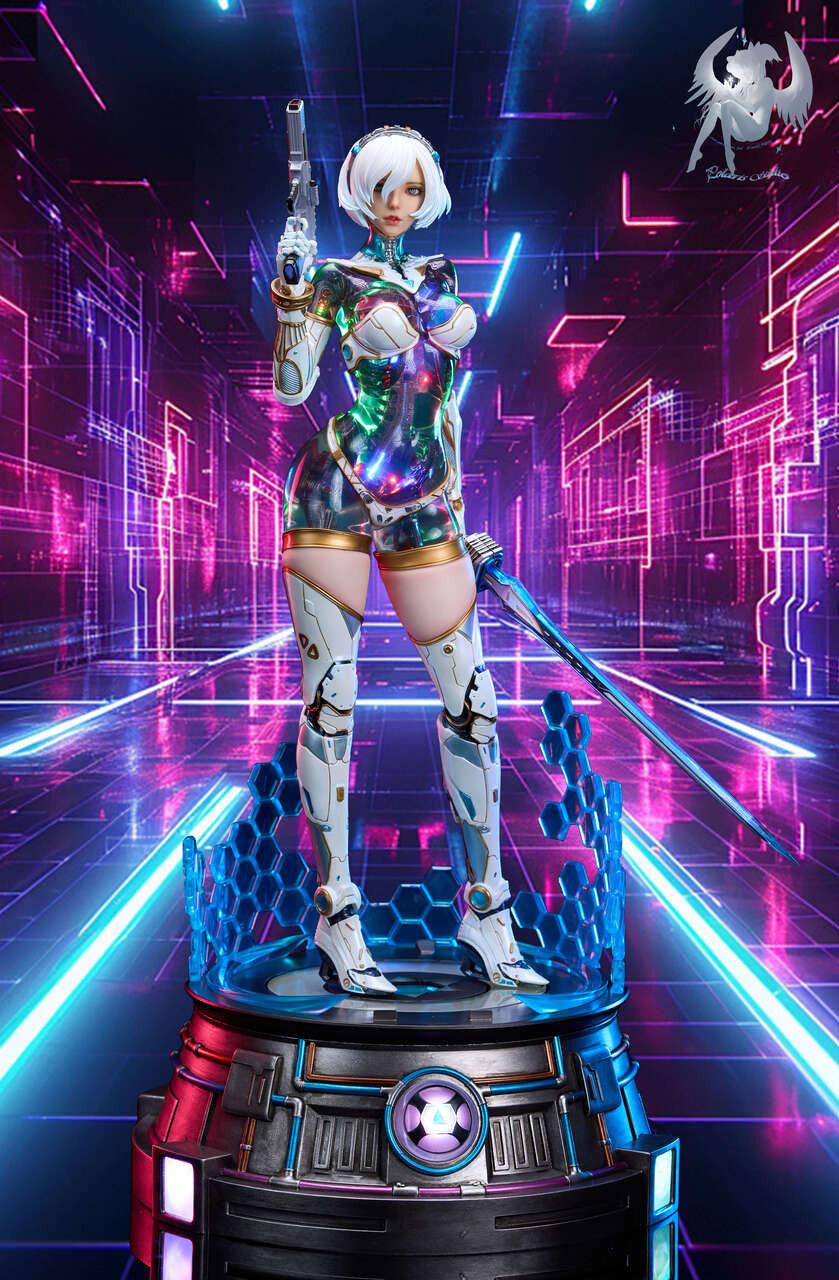 Mechanical Girl Ling | 1:4 Resin Statue | by Polaris Studio