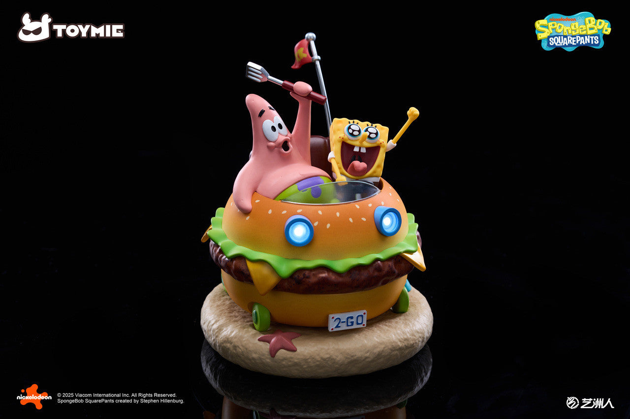 SpongeBob SquarePants - Krabby patty Magnetic car | Resin Statue | by | Toymie Studio