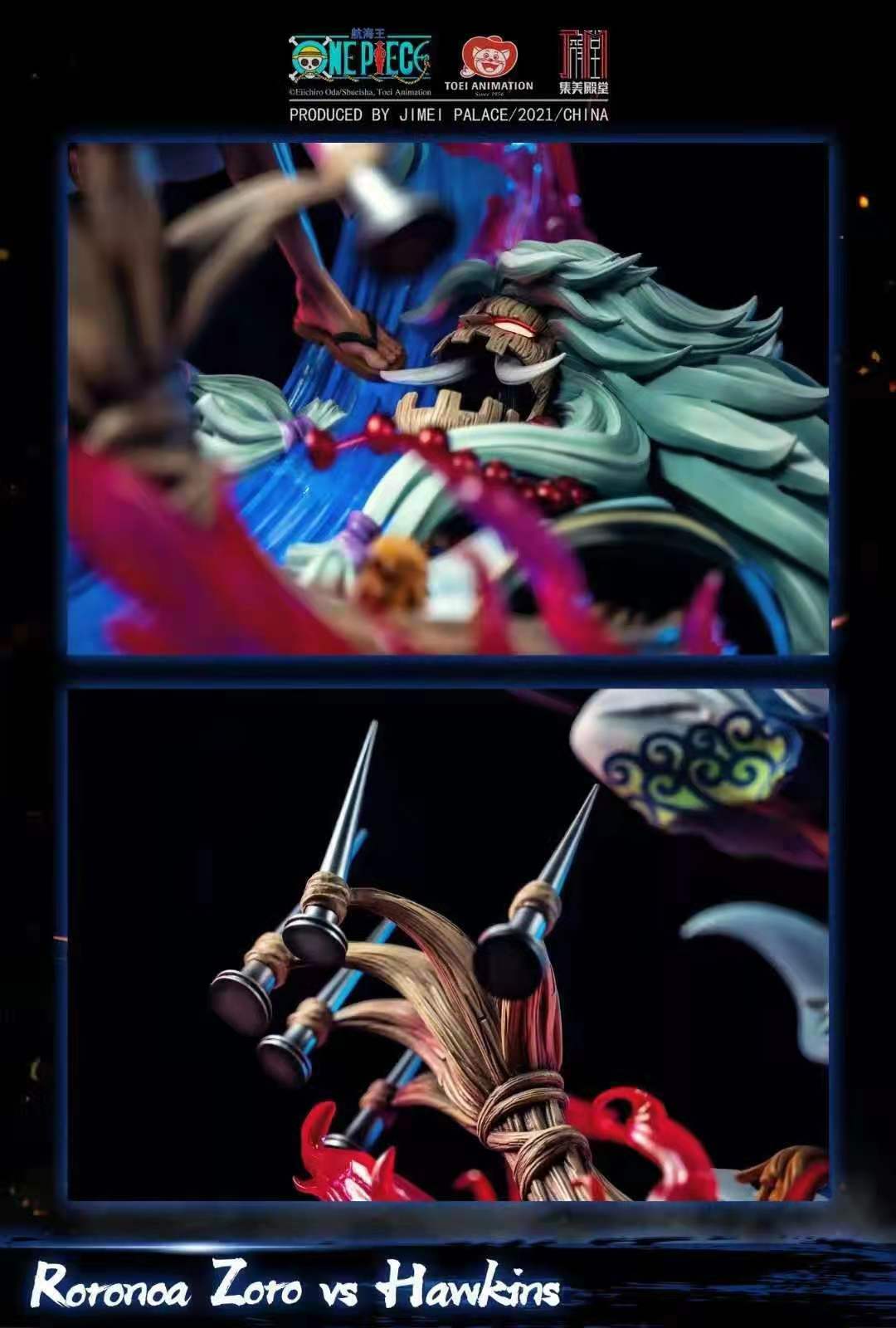 One Piece - Roronoa Zoro vs. Hawkins |1:4 Resin Statue | von Jimei Palace Studio