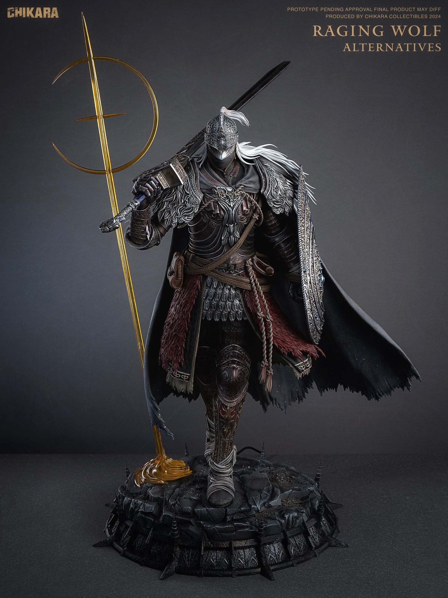 Elden Ring - Vargram the Raging Wolf | 1:4 Resin Statue