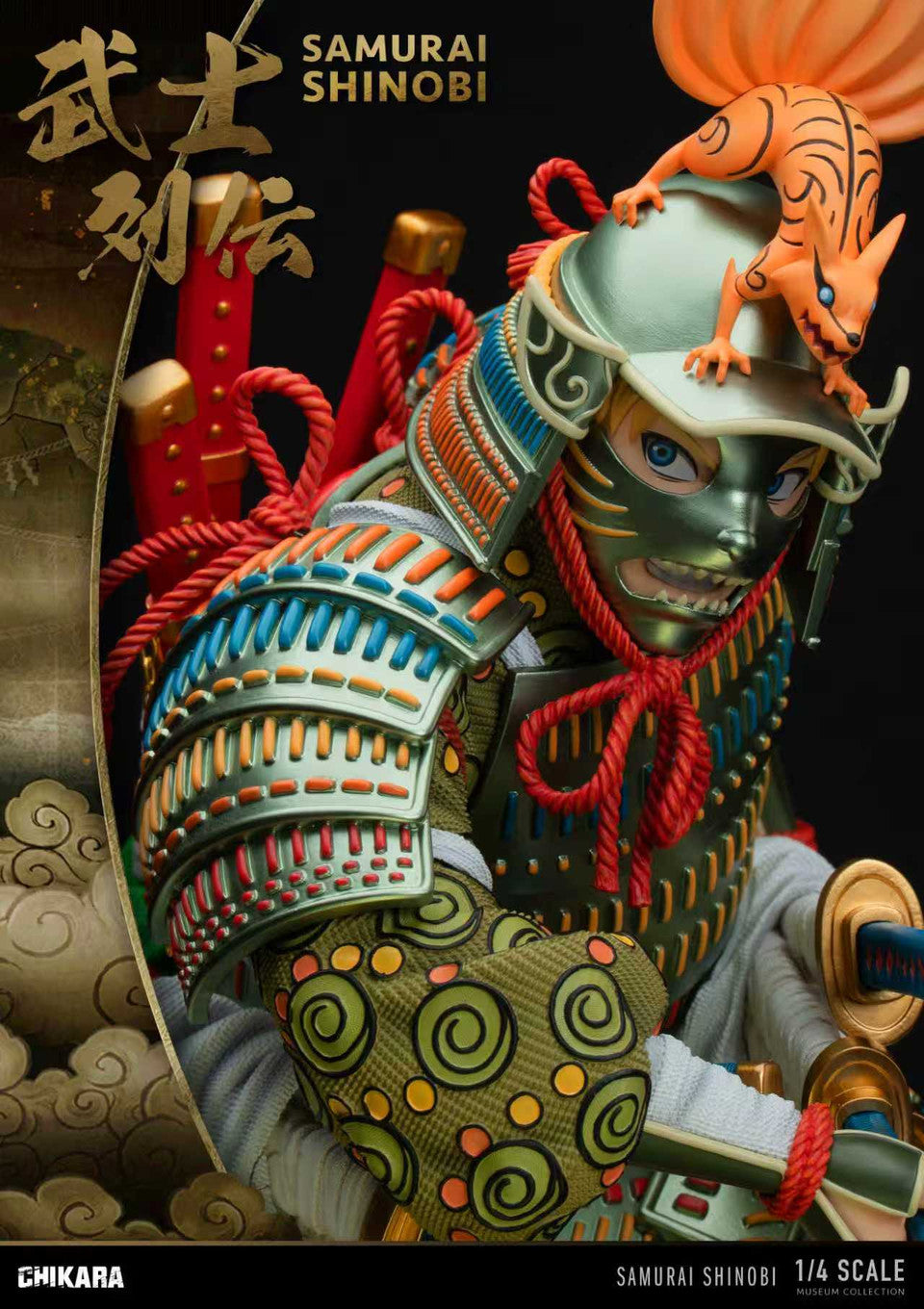 Nine tail Samurai | 1:4 Resin Statue | by Chikara Studio