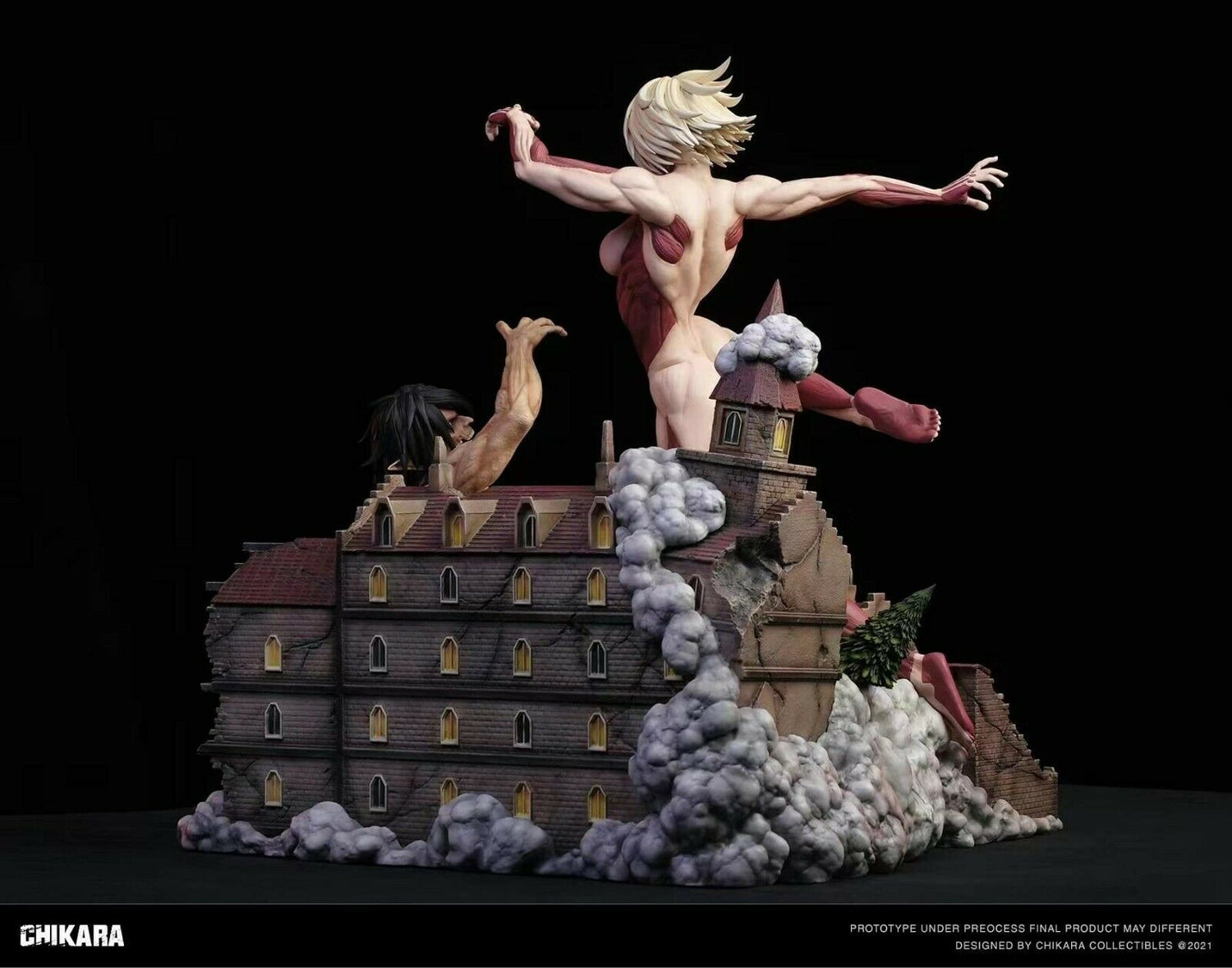 Attack on Titan - Female Titan vs. Eren | Resin Statue | von Chikara Studio