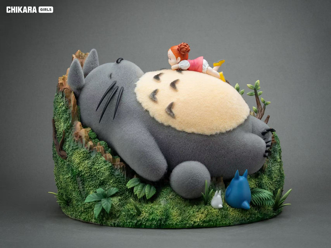 My Neighbor Totoro - Sleeping Totoro & Mei | 1:4 Resin Statue | by Chikara Studio