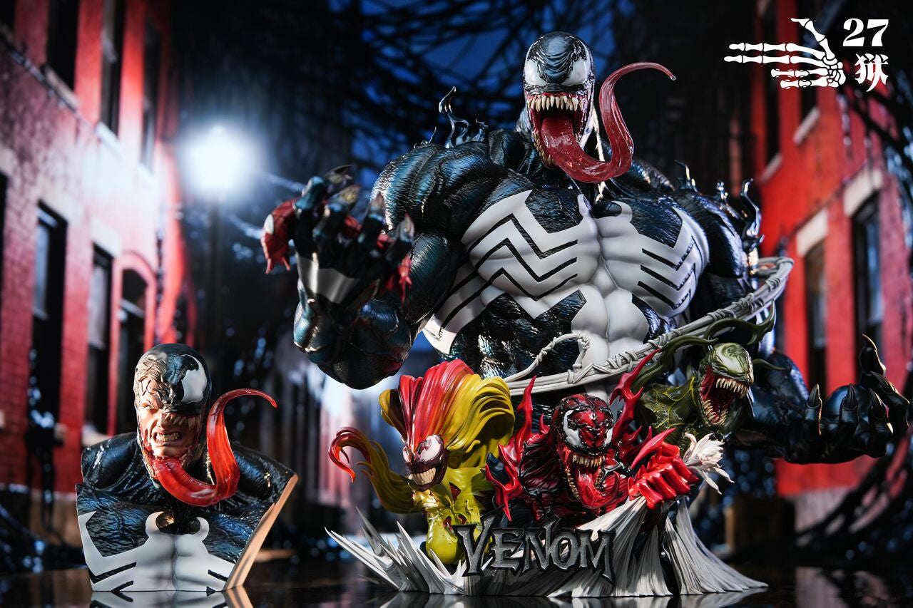 Marvel Comics - Venom bust | 1:3/1:1 Resin Statue | by 27abyss Studio