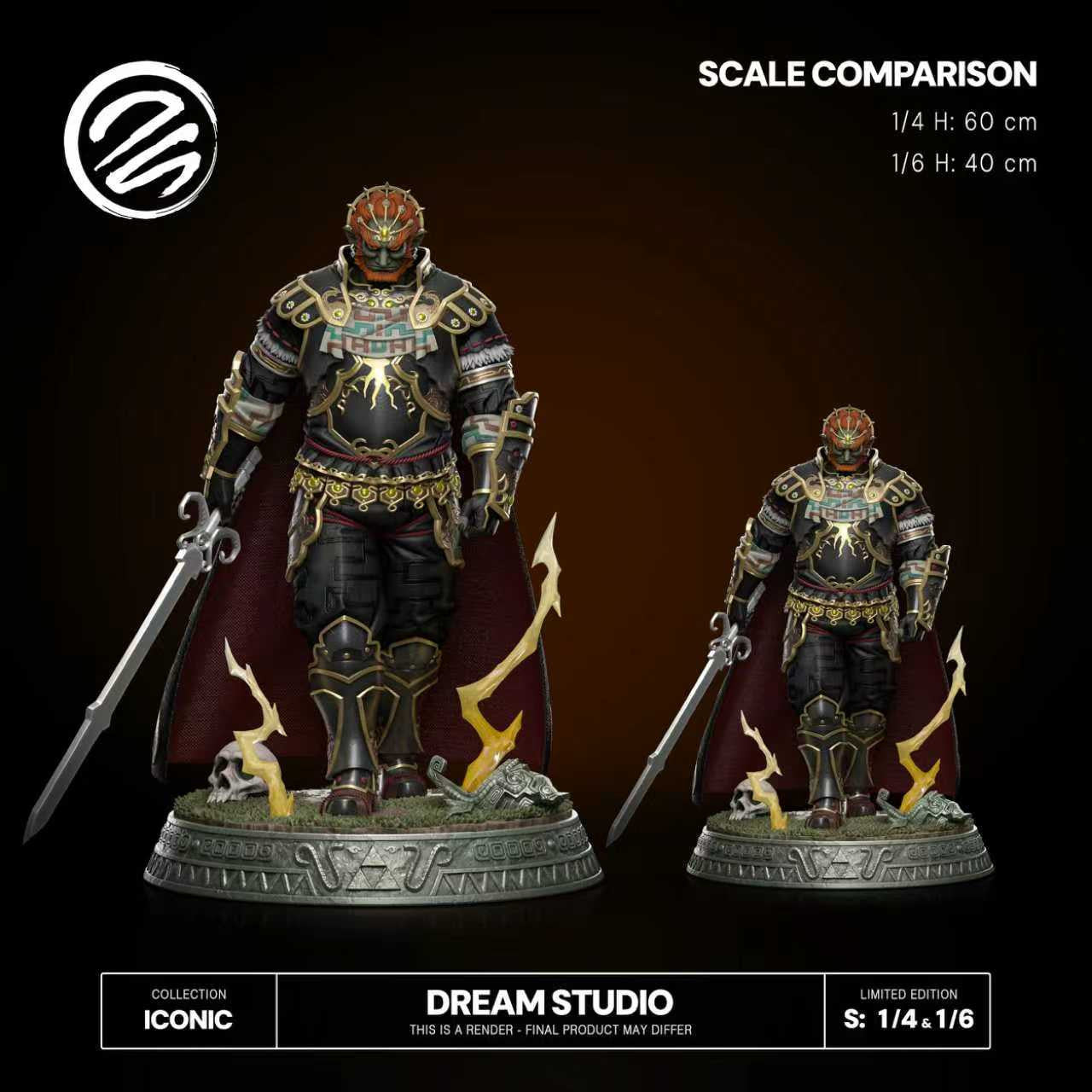 The Legend of Zelda - Ganondorf TP | 1:6/1:4 Resin Statue | by Dream Studio