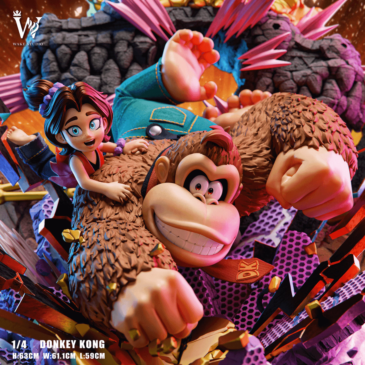 Donkey Kong - Bananza | 1:4 Resin Statue | by Wake Studio