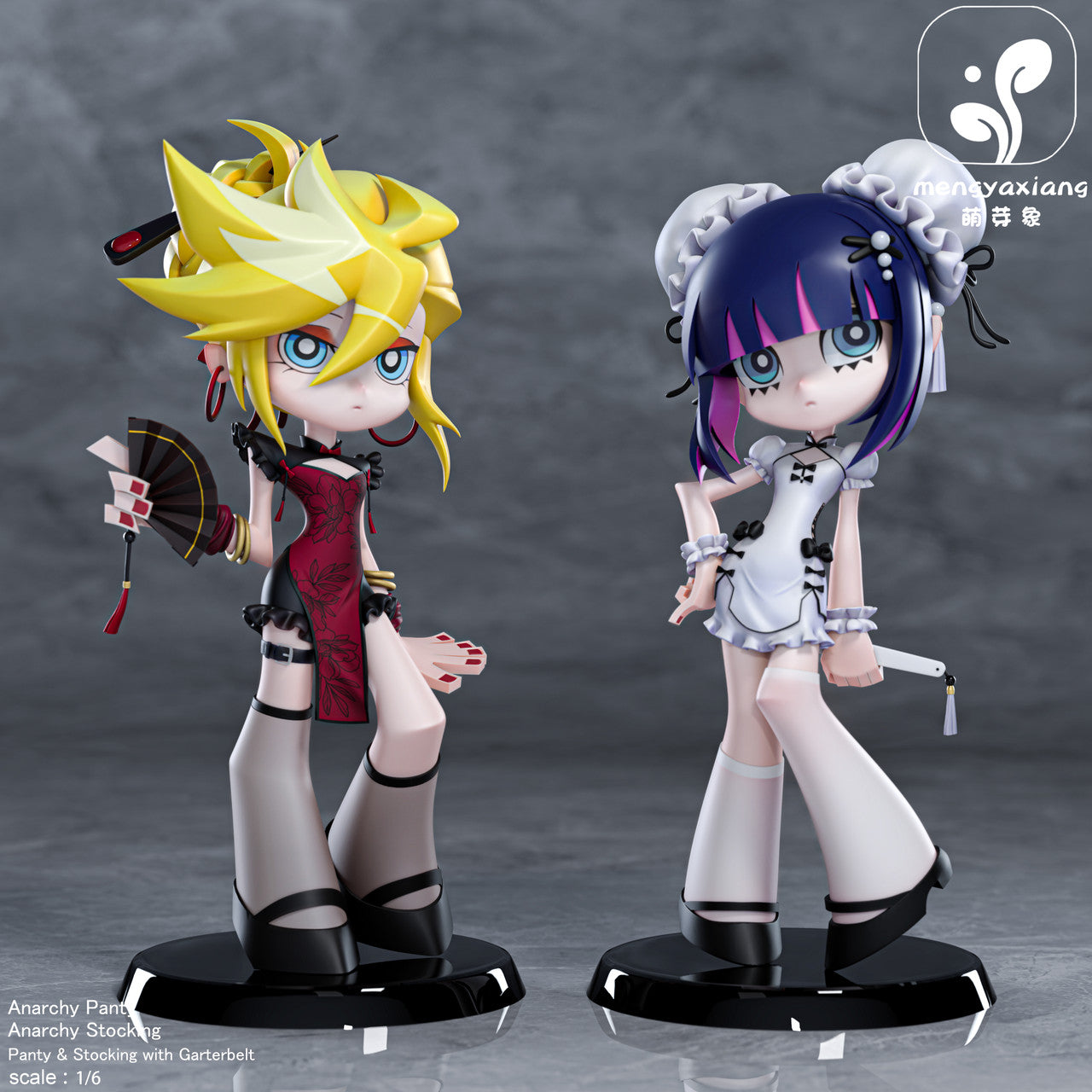 Panty & Stocking with Garterbelt | 1:6 Resin Statue | by MengYaXiang Studio