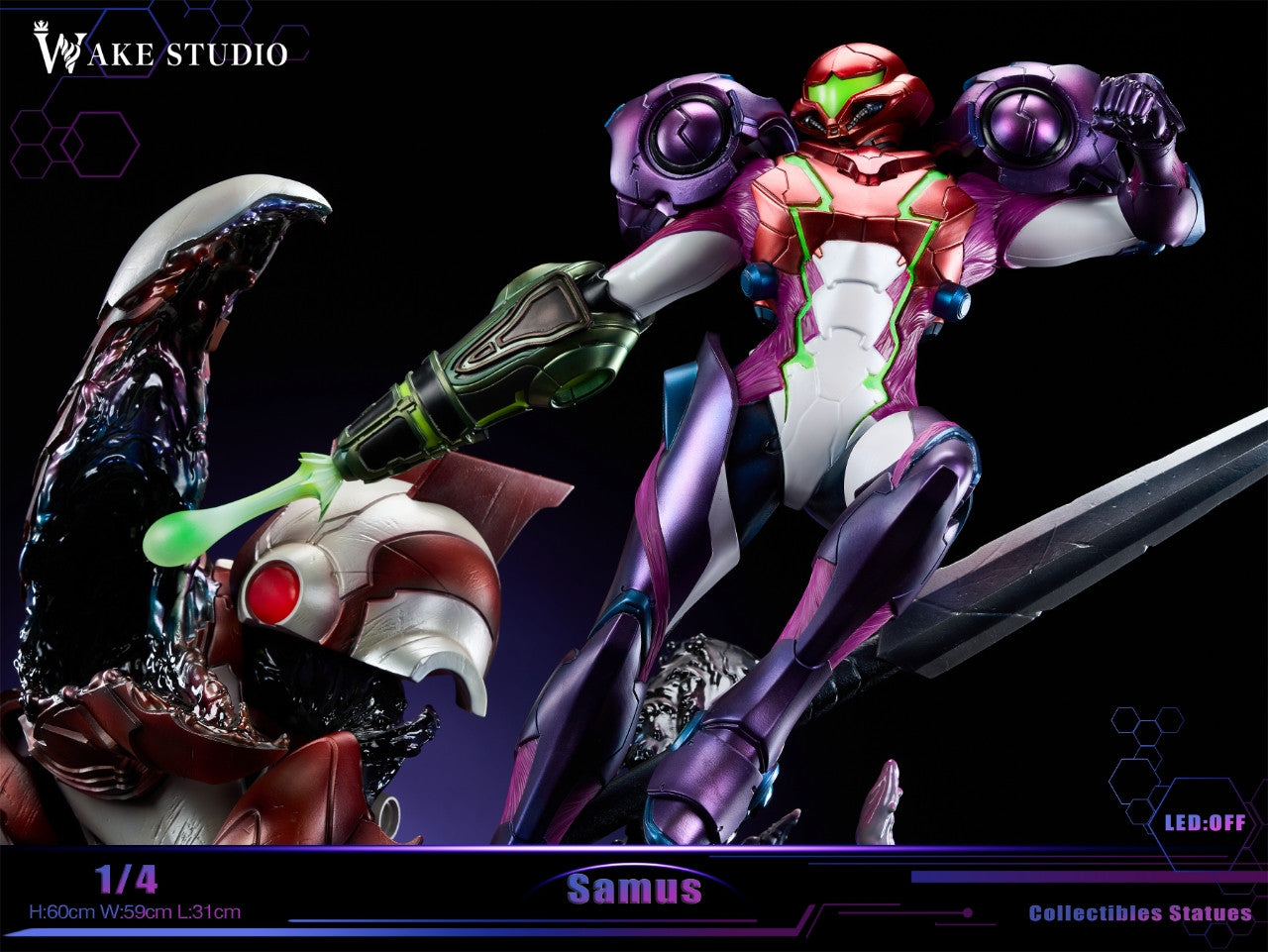 Metroid - Samus | 1:4 Resin Statue | by Wake Studio