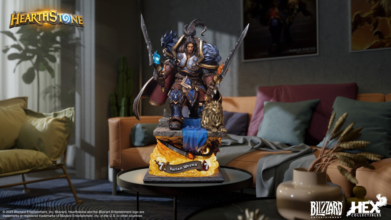 Warcraft-Universums - Varian Wrynn | 1:10/1:6 Resin Statue | by HEX Collectibles × Blizzard Hearthstone®