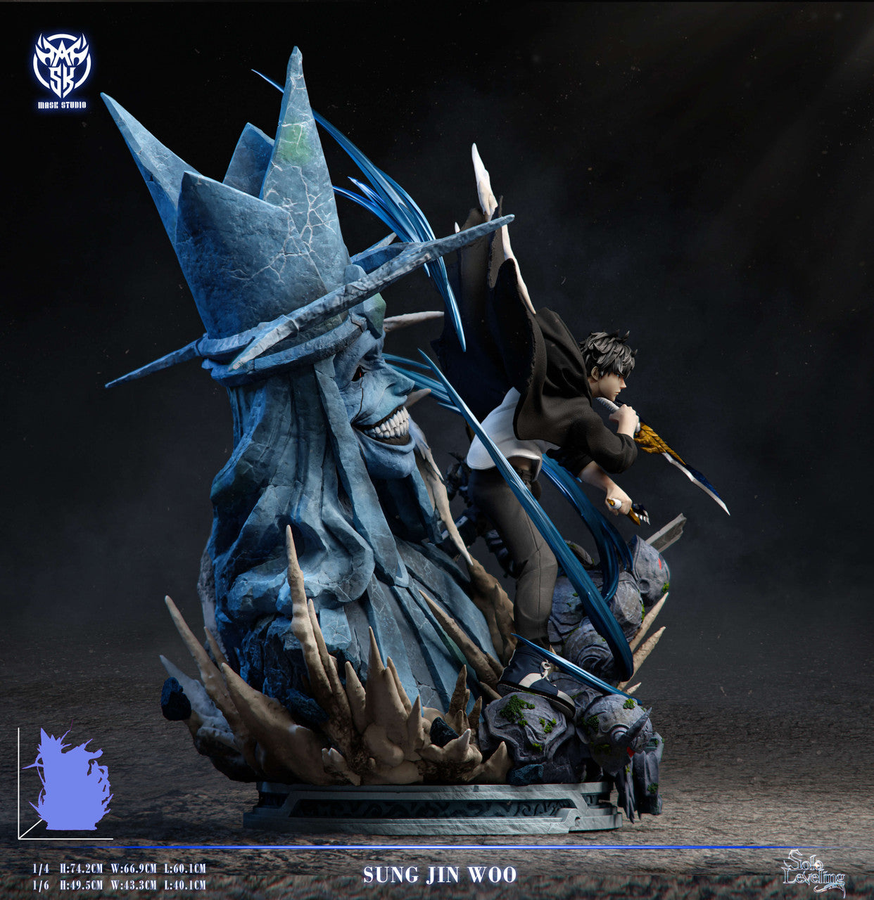 Solo Leveling - Sung Jin-woo vs Divine Statue Boss | 1:6/1:4 Resin