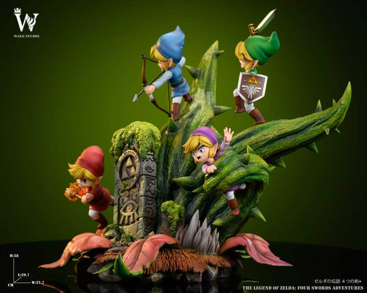 Legend of Zelda - Four Swords Adventures Link | Resin Statue | by Wake Studio