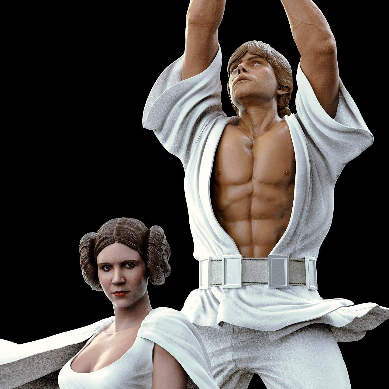 Star Wars - Luke & Leia | 1:4 Resin Statue | von MFA Collectibles